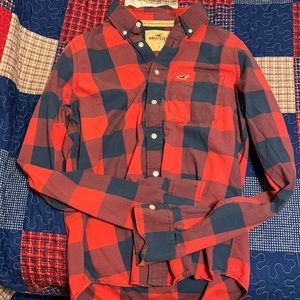 Hollister plaid button down